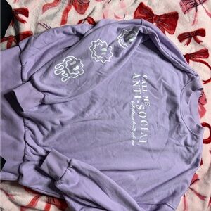 Lavender Graphic Sweatshirt